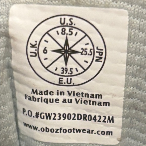 Oboz Sawtooth X Low Hiking Shoes - Women’s 8.5 Hazy Gray - Picture 5 of 7